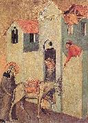Saint Humility Transports Bricks to the Monastery, Pietro Lorenzetti
